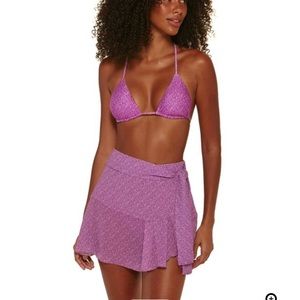 Vix swim cover up mini skirt